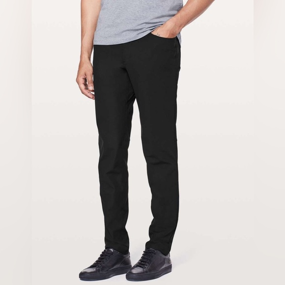 Lululemon Men’s ABC Slim *Warpstreme Pants Black Size 36X30 - Picture 1 of 16